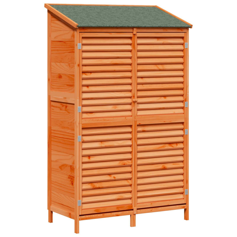 Shed ogrodowy brązowy 106 x 56 x 176,5 cm Drewno Świerkowe