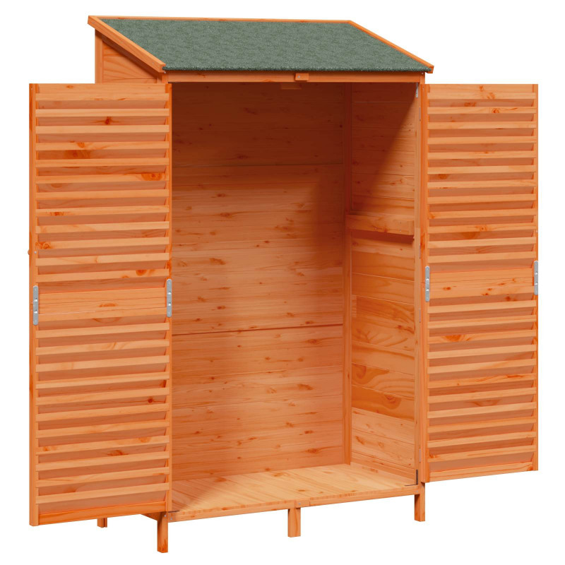 Shed ogrodowy brązowy 106 x 56 x 176,5 cm Drewno Świerkowe
