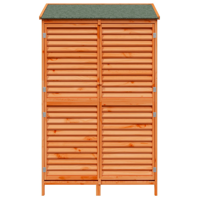 Shed ogrodowy brązowy 106 x 56 x 176,5 cm Drewno Świerkowe