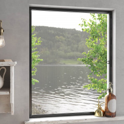 Siatka przeciw insektom do okien Antracyt 130 x 150 cm