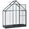 Szklarnia Ogrodowa z drzwiami antracytowy 183,5 x 63,5 x 207 cm