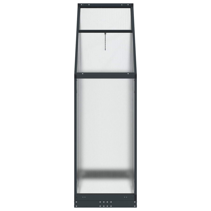 Szklarnia Ogrodowa z drzwiami antracytowy 183,5 x 63,5 x 207 cm