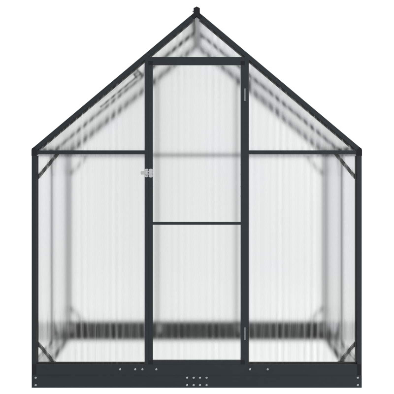 Szklarnia Ogrodowa z drzwiami antracytowy 183,5 x 123 x 207 cm