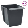 Skrzynki na kwiaty do palet euro 12 pcs Szary 13,5 x 9 x 9,5 cm