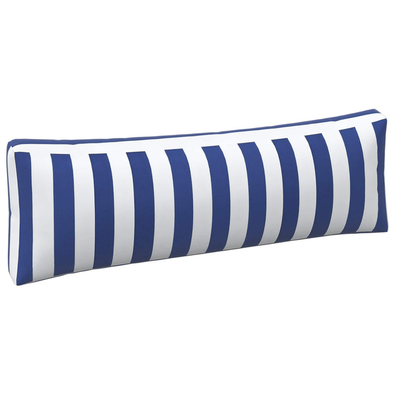 Poduszka na zewnątrz 3 pcs Niebieski i biały 103 x 58 x 10 cm