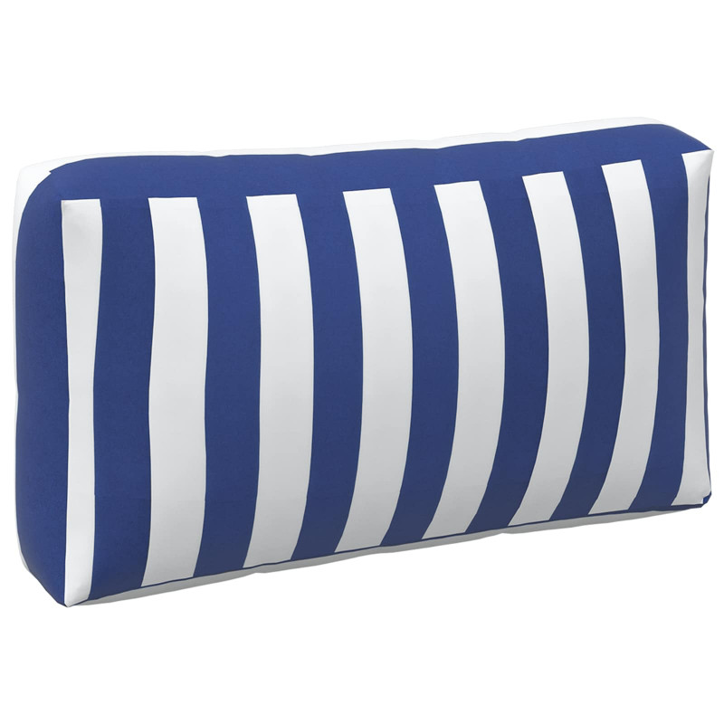 Poduszka na zewnątrz 3 pcs Niebieski i biały 103 x 58 x 10 cm