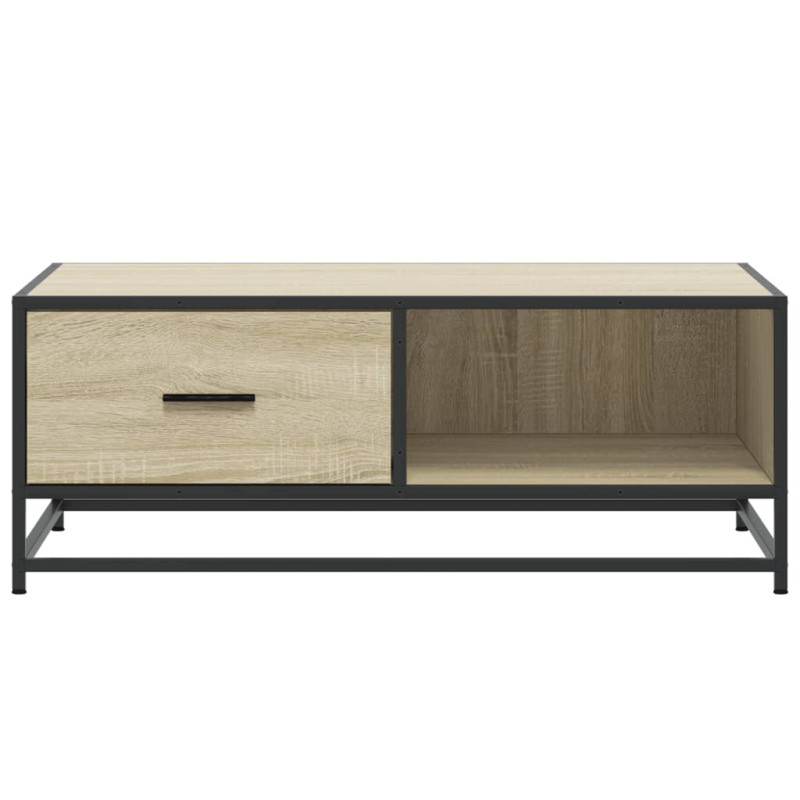 Stolik kawowy, dąb sonoma, 90x57x35 cm, materiał drewnopochodny