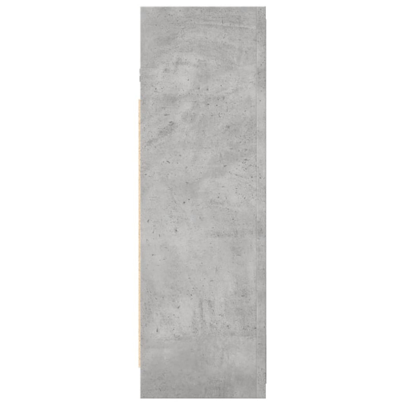 Szafka łazienkowa z lustrem, szarość betonu, 62,5x20,5x64 cm