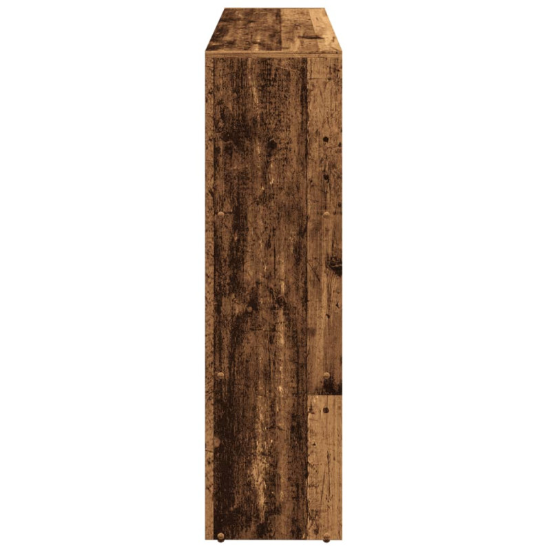 Regał przegroda, 3 poziomy, stare drewno, 137,5x29x103,5 cm