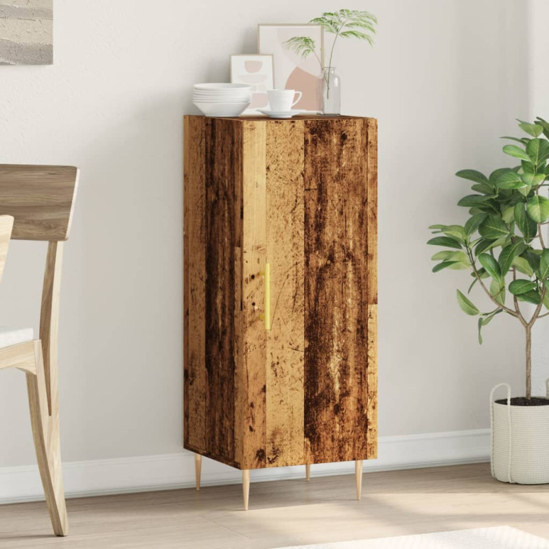 Szafka, stare drewno, 34,5x34x90 cm, materiał drewnopochodny