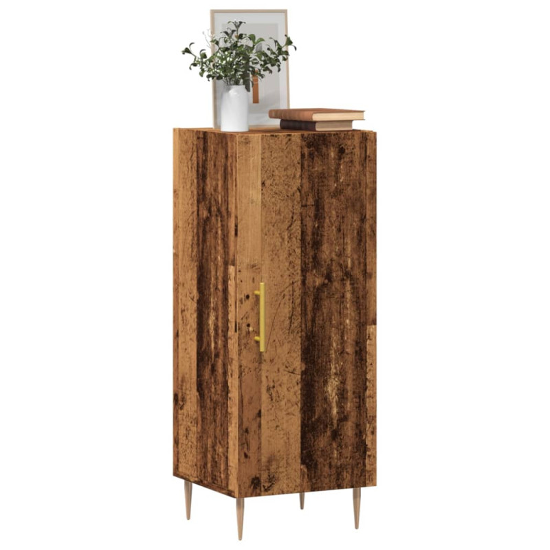 Szafka, stare drewno, 34,5x34x90 cm, materiał drewnopochodny