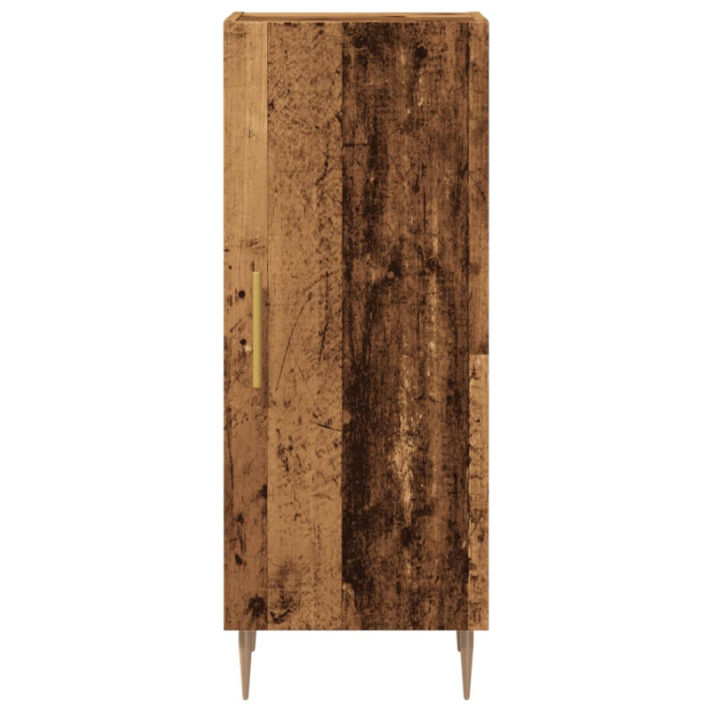 Szafka, stare drewno, 34,5x34x90 cm, materiał drewnopochodny