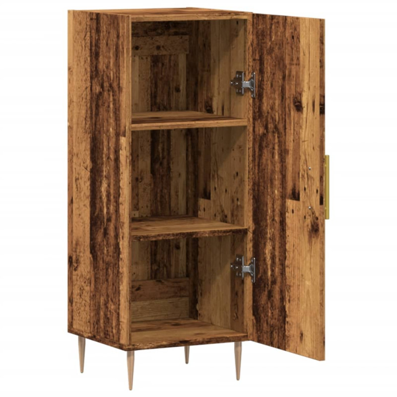 Szafka, stare drewno, 34,5x34x90 cm, materiał drewnopochodny
