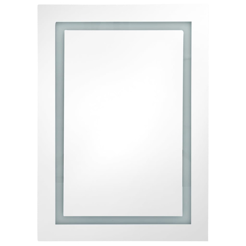 Szafka łazienkowa z lustrem i LED, 50x13x70 cm