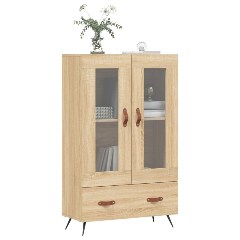 Wysoka szafka, dąb sonoma, 69,5x31x115 cm
