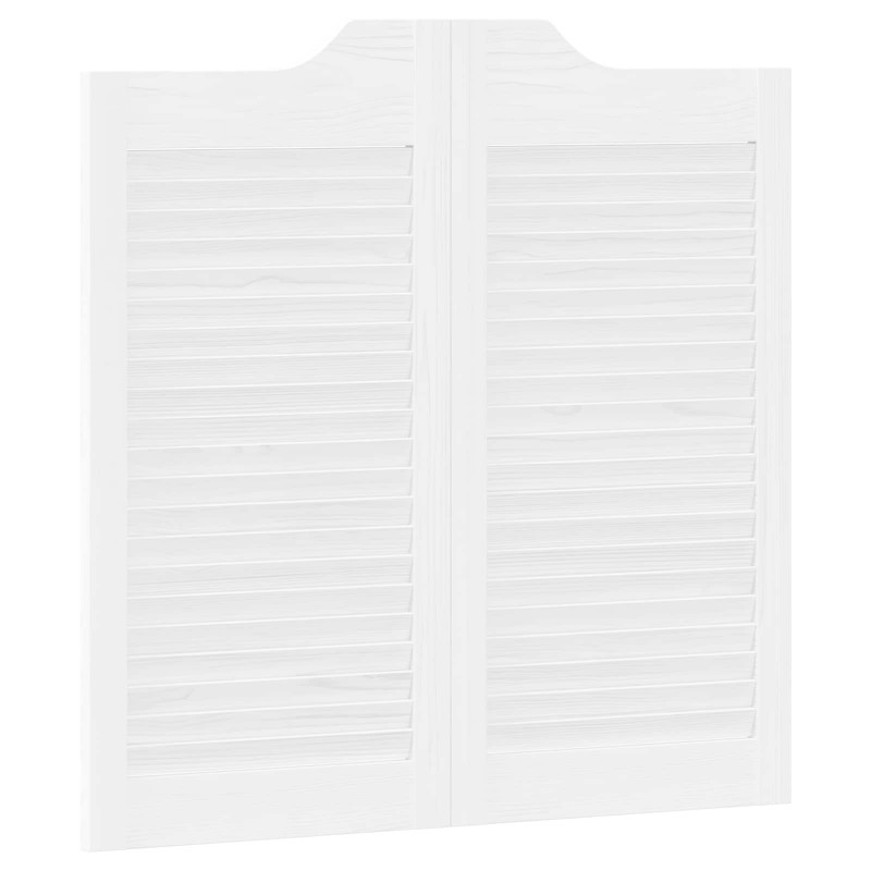 Drzwi wahadłowe Biały 80 x 40 cm Lite drewno sosnowe