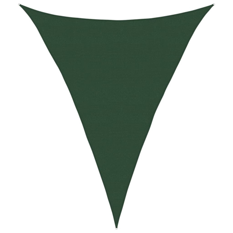 Żagiel przeciwsłoneczny, 160 g/m², ciemnozielony, 5x6x6 m, HDPE