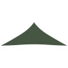 Żagiel przeciwsłoneczny, 160 g/m², ciemnozielony, 5x6x6 m, HDPE