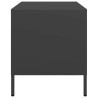 Szafka RTV, czarna, 68x39x43,5 cm, stal walcowana na zimno
