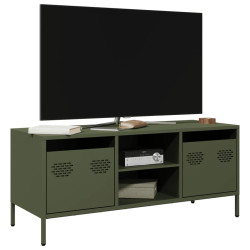 Szafka RTV, oliwkowa, 101,5x39x43,5 cm, stal walcowana na zimno