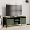 Szafka RTV, oliwkowa, 101,5x39x43,5 cm, stal walcowana na zimno