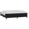 Łóżko typu Box Spring z materacem Czarny 200x220 cm Aksamit