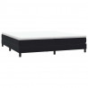 Łóżko typu Box Spring z materacem Czarny 200x220 cm Aksamit