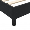 Łóżko typu Box Spring z materacem Czarny 200x220 cm Aksamit