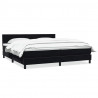 Łóżko typu Box Spring z materacem Czarny 200x220 cm Aksamit