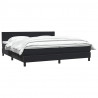 Łóżko typu Box Spring z materacem Czarny 200x220 cm Aksamit
