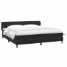 Łóżko typu Box Spring z materacami Czarny 200x220 cm Aksamit