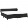 Łóżko typu Box Spring z materacami Czarny 200x220 cm Aksamit