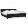 Łóżko typu Box Spring z materacami Czarny 200x220 cm Aksamit