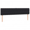 Łóżko typu Box Spring z materacami Czarny 200x220 cm Aksamit
