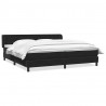 Łóżko typu Box Spring z materacami Czarny 200x220 cm Aksamit