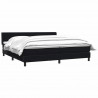 Łóżko typu Box Spring z materacem Czarny 200x220 cm Aksamit