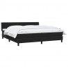 Łóżko typu Box Spring z materacem Czarny 200x220 cm Aksamit