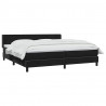 Łóżko typu Box Spring z materacem Czarny 200x220 cm Aksamit