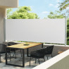 Wysuwana markiza boczna na taras, 160 x 600 cm, kremowa