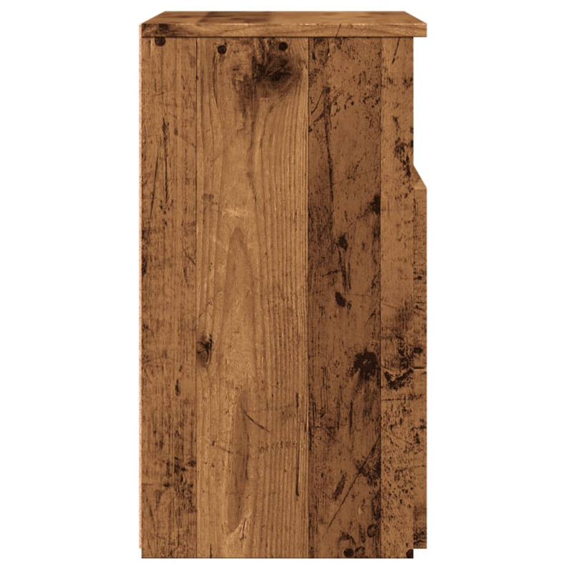 Szafka nocna, stare drewno 50x32x60 cm, materiał drewnopochodny
