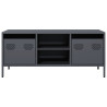 Szafka RTV, antracyt, 101,5x39x43,5 cm, stal walcowana na zimno
