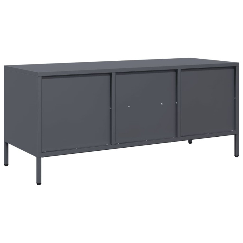 Szafka RTV, antracyt, 101,5x39x43,5 cm, stal walcowana na zimno