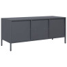 Szafka RTV, antracyt, 101,5x39x43,5 cm, stal walcowana na zimno