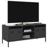 Szafka RTV, czarna, 101,5x39x43,5 cm, stal walcowana na zimno