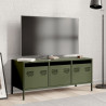 Szafka RTV, oliwkowa, 101,5x39x43,5 cm, stal walcowana na zimno
