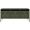 Szafka RTV, oliwkowa, 101,5x39x43,5 cm, stal walcowana na zimno