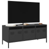 Szafka RTV, czarna, 101,5x39x43,5 cm, stal walcowana na zimno