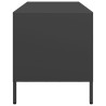 Szafka RTV, czarna, 101,5x39x43,5 cm, stal walcowana na zimno