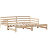 Sofa rozsuwana z szufladami, bez materaca, 90x200 cm