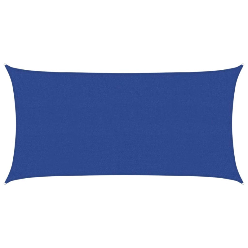Żagiel przeciwsłoneczny, 160 g/m², niebieski, 2x4 m, HDPE